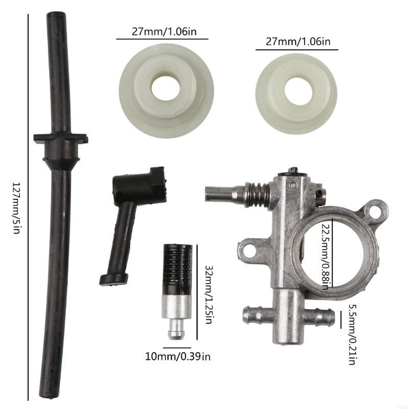 Chainsaw Parts Hose Line Worm Oil Pump Filter Pipe for Chinese 25CC 2500