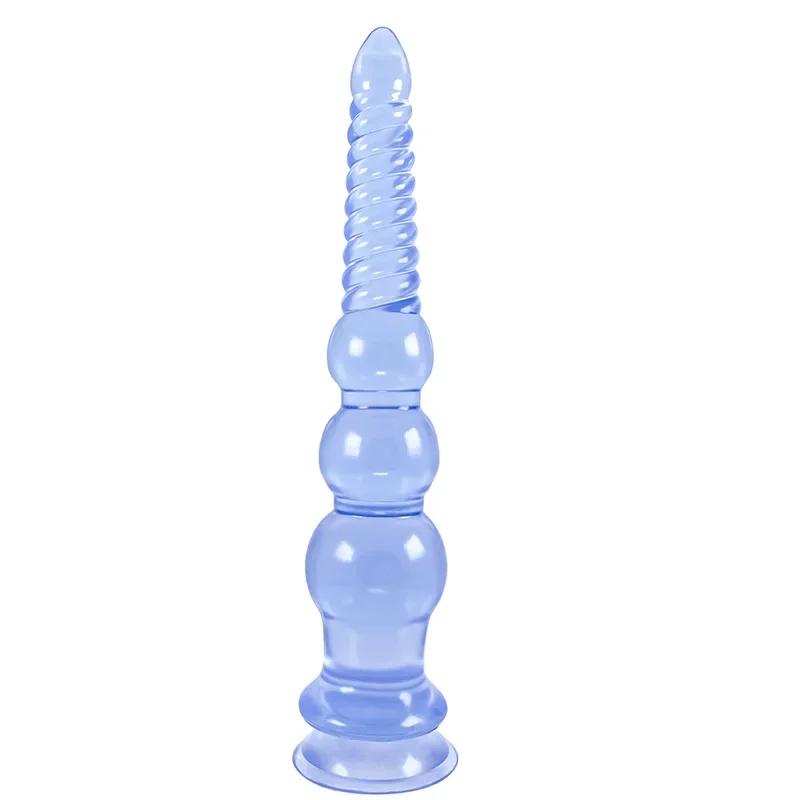 Obrovský simulačný dildo Sex shop Mäkký penis so silnou prísavkou Stimulátor masáže prostaty Nástroj na ženskú masturbáciu Zadný zátka