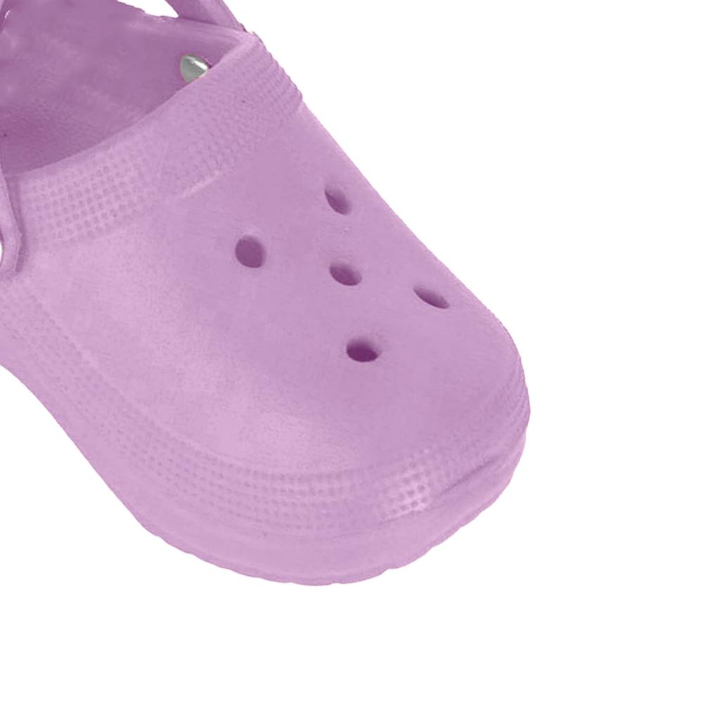 Keychain Mini Cute Silicone Portable Slipper Keychain for Schoolbag Handbag Gift Violet