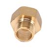 1pc Brass Water Pipe Hex Bushing Reducer Adapter 1 2BSPT Male and 3 4BSPT Female Thread