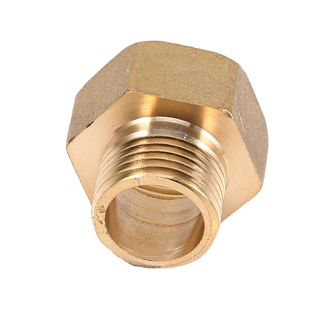 1pc Brass Water Pipe Hex Bushing Reducer Adapter 1 2BSPT Male and 3 4BSPT Female Thread