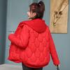 Winter Hooded Jacket Women Short Warm Loose Korean Style Clothes with  Cotton Padded Jackets