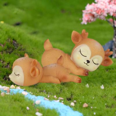 Cute Sleeping Baby Deer Cake Dessert Fondant Cartoon Decoration Tools Diy