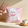 Fluffy Bichon Frise Pattern Cushion Cover Soft Pillow Cases for Home Bedroom Living Room Sofa