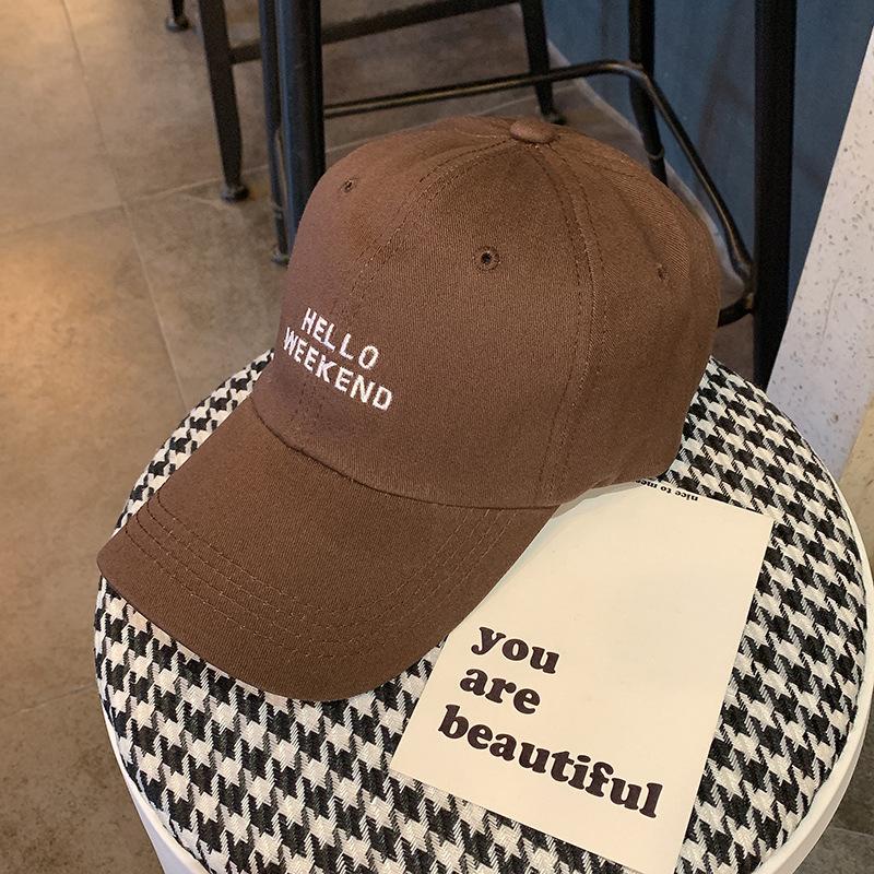 

Новая бейсболка для женщин, маленькое лицо, универсальный трендовый бренд, большая голова, тонкая мода, повседневная мягкая кепка для мужчин adjustable кофейный