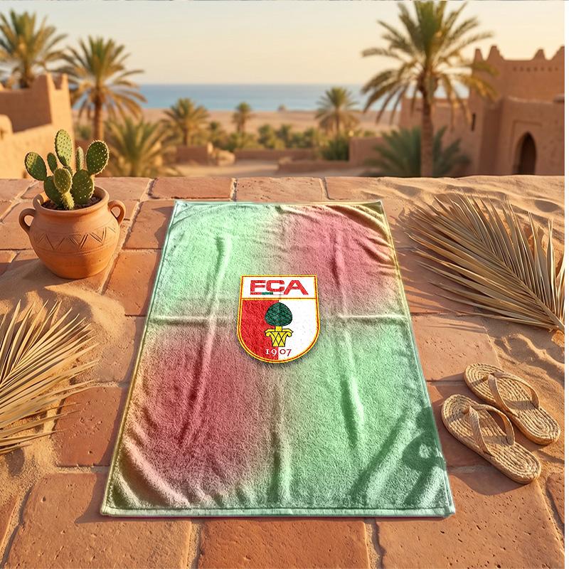 FC Augsburg FC Stampa Microfibra Asciugamano da Spiaggia Asciugatura Rapida Assorbente Grande Asciugamano per Spiaggia Nuoto Viaggio