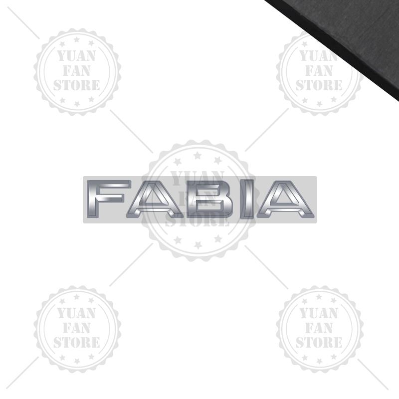 RAPL8 Bright Silver For Skoda Kodiaq Karoq Kamiq Superb Octavia Rapid 4X4 Fabia Yeti Metal Badge 3D Stickers Car Trunk Body Decal