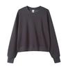 Silver Fox Velvet Women's 450g Heavyweight Hooded Sweatshirt - Short, Trendy Drop Shoulder Pullover for Autumn/Winter 