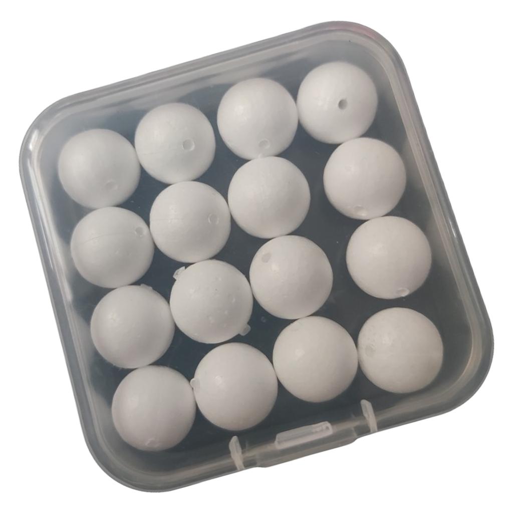 16Pcs Fishing Float Round Fly Fishing Bobber Float Beads Fishing Bobber Fishing Float Bobbers Strikes Indicators Set