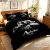 Adele Pattern Bedding Quilt Set Quilt Cover Pillowcase Home Birthday Gift(1 * duvet cover + 2 * pillowcase, without core)