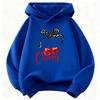 Felpa con Cappuccio Bambina Stampa Ciliegie e Fiocco Leopardo Moda Y2k Ragazze Primavera Casual
