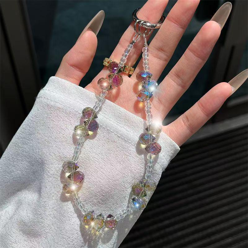 Luxury Crystal Beaded Phone & Handbag Lanyard with Anti-Lost Pendant