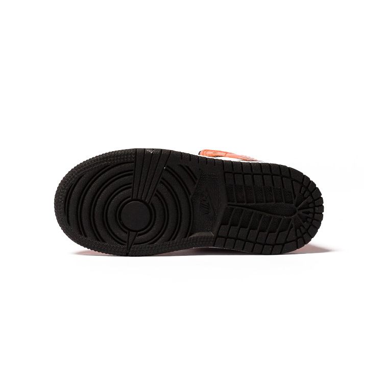 Air Jordan 1 Mid SE TD Turf Orange Baby Sneakers Black White BQ6933-802
