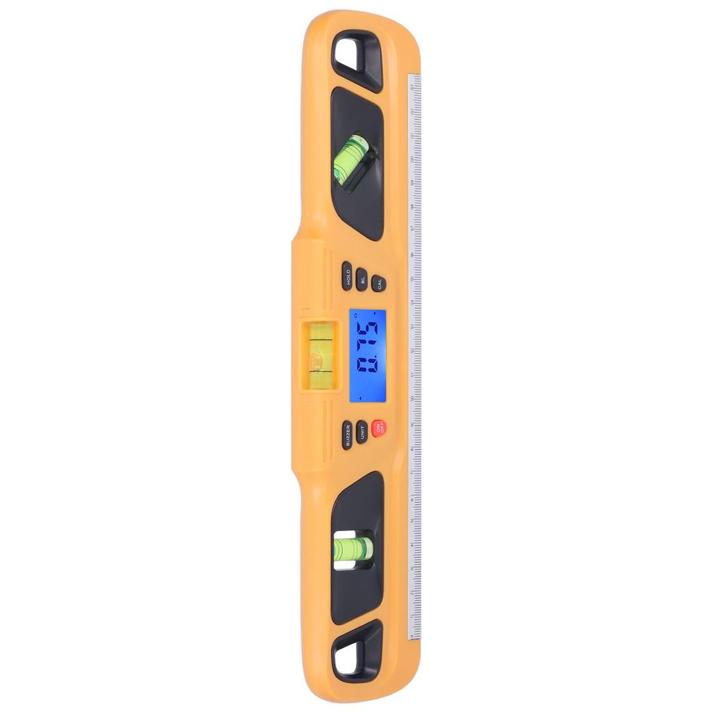 High Accuracy Magnetic Spirit Level Levelling Instrument Mini Digital Protractor for Home Decoration Garden WorkOrange