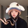 Korean Style Ear Protection Hat Soft Women Fluffy Hat Plush Pullover Hats  Autumn and Winter