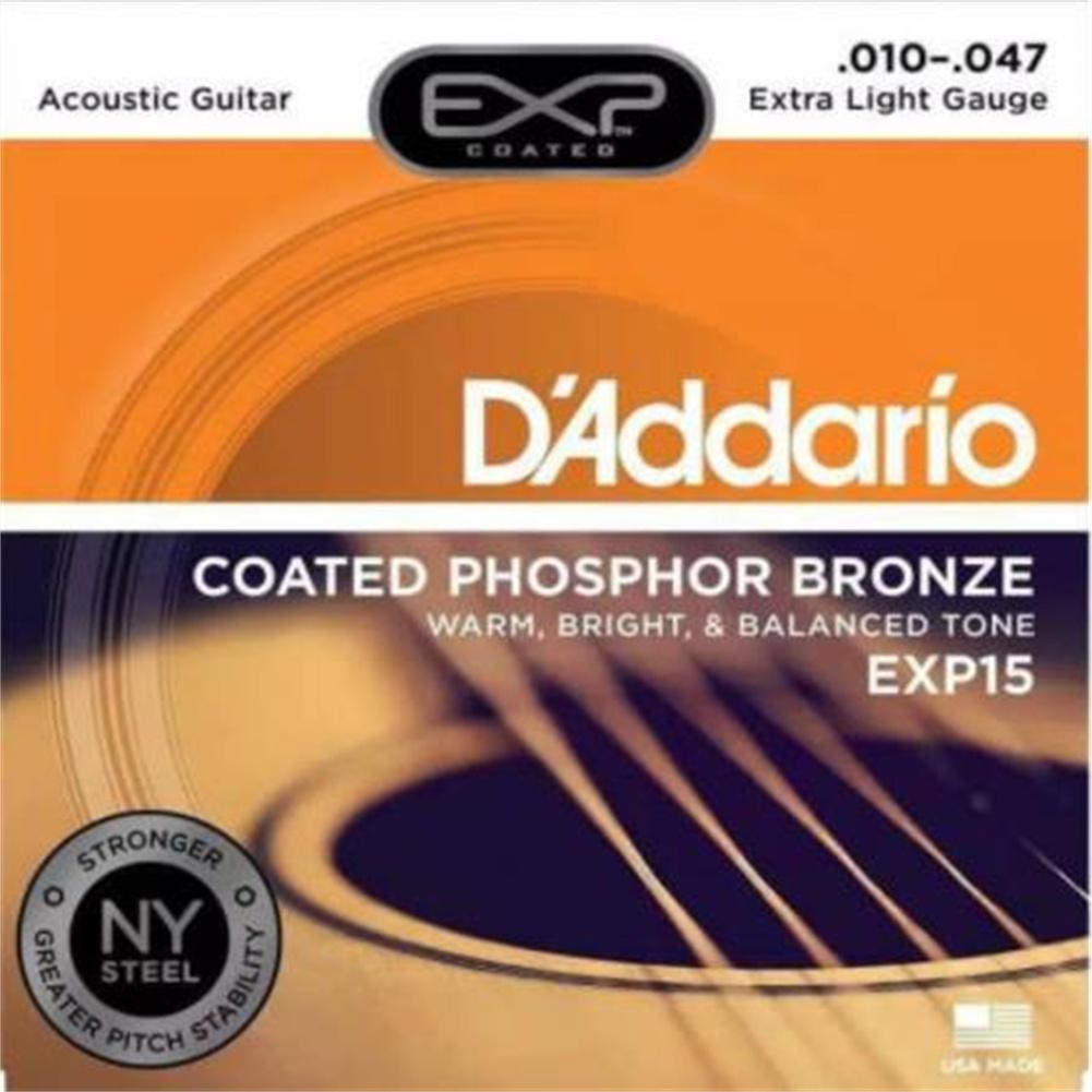 Stabiler Klang, Akustikgitarrensaiten, glattes Gefühl, nicht oxidierend, Ballade-Gitarrensaiten-Set, ethnisches Zupfzubehör für Musikinstrumente Ballad EXP15-010