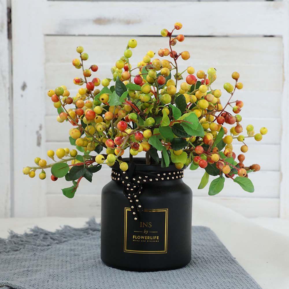 Vivid DIY Simulation Fruit Ornament Home Fake Plant Artificial Berry Christmas Decoration Party Supplies Xmas Decor
