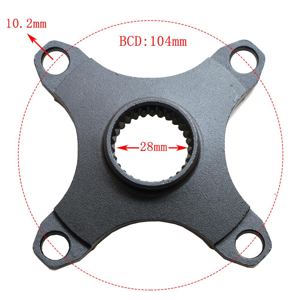 104BCD 42T Bike Chainring Chain Wheel Gear Adapter for Mid Drive Motor M400 M300 M200 M215 M410 M315 M420