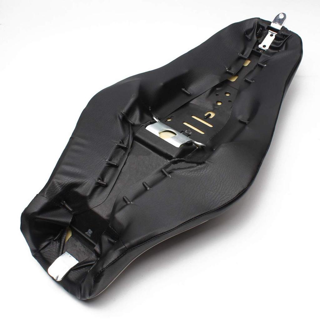 YIBO 1-teiliges Motorrad-Sitzkissen Schwarz Fahrer + Hinterer Beifahrer für Harley Sportster 883 Iron XL1200 Schwarz Neu (Schwarzes Kissen)
