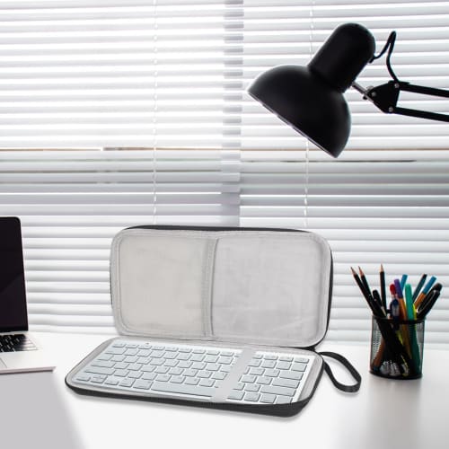 Hard Keyboard Case/Bag for Logitech K380 Keyboard, Black, Keyboard Storage Bag, Mouse Storage, Gadget Keyboard Cover for Logitech K380, Lightweight an