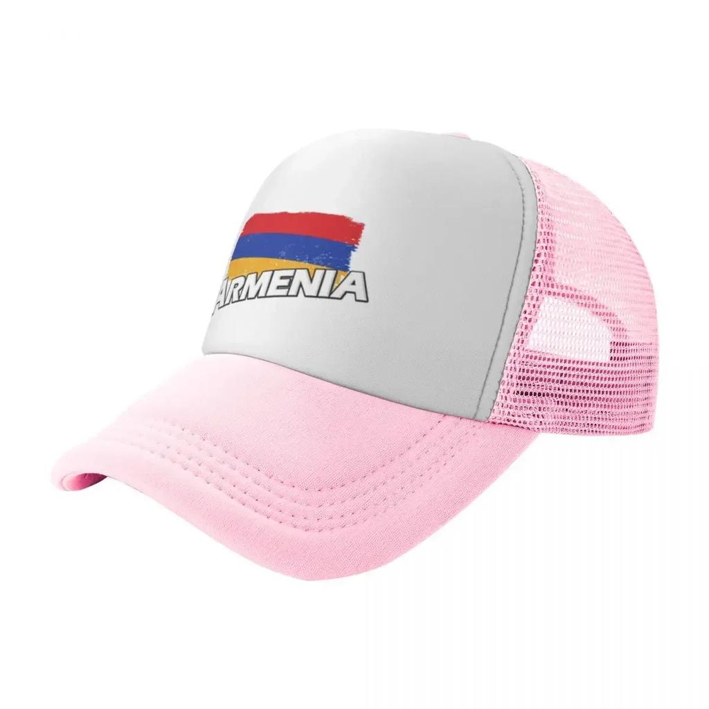 Preppy Armenia Flag Sport Mesh Baseball Caps Men Highend Male Beach Coquette Hat Hip Hop Trucker Cap