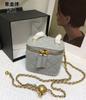 Rhombus chain bag 2024 new sheepskin box bag genuine leather women's bag mini lipstick bag shoulder messenger bag