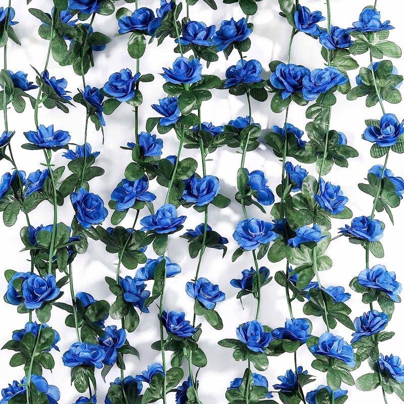 250cm Artificial Flowers Plants Rose Christmas Garland for Wedding Home indoor outdoor wall Decoration Garden Diy birthday party