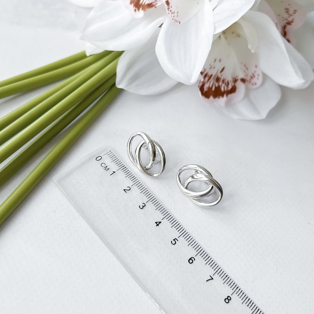 Boucles d'oreilles en argent sans pierres (2151210)