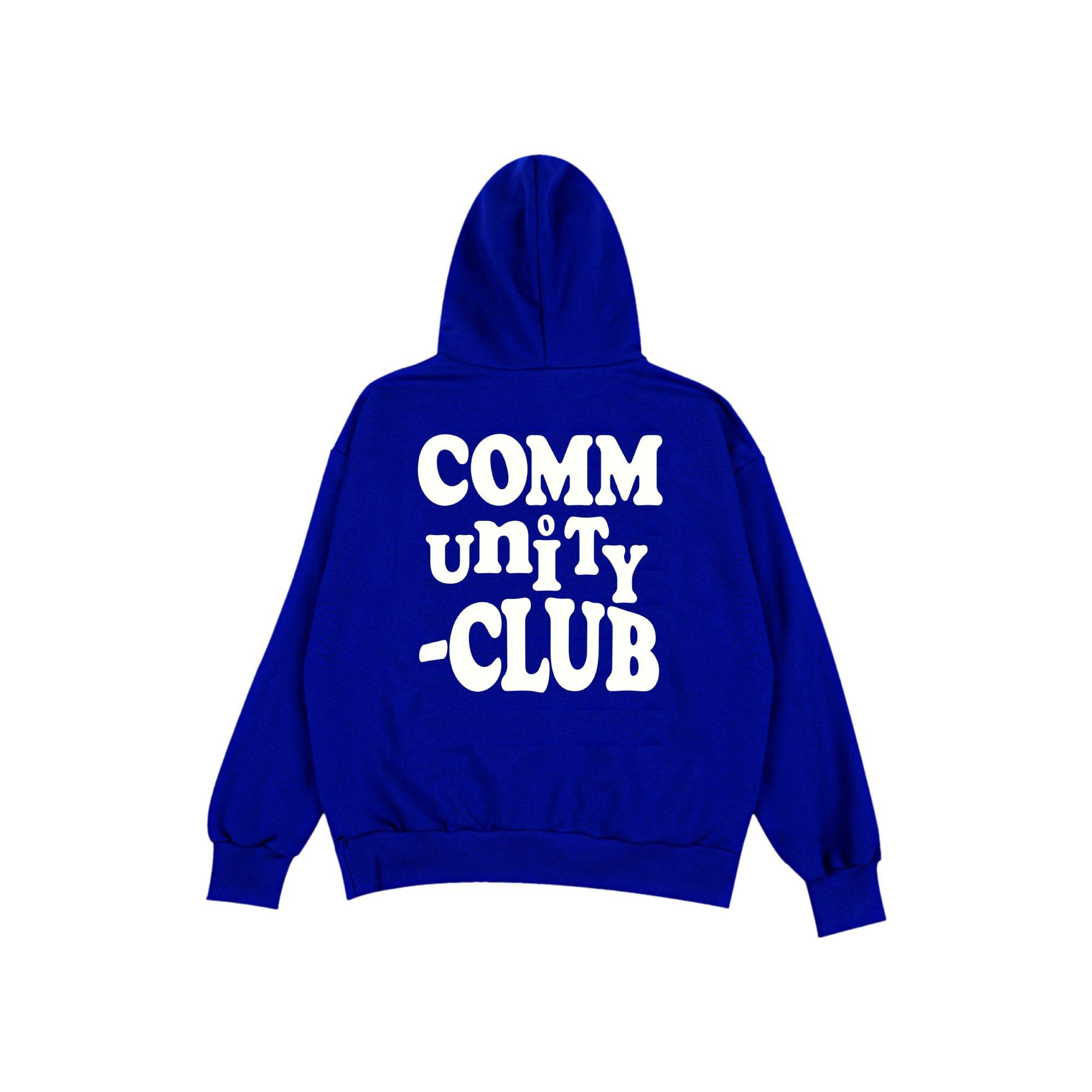 Community Club Unity Logo Hoodie (Blue) L