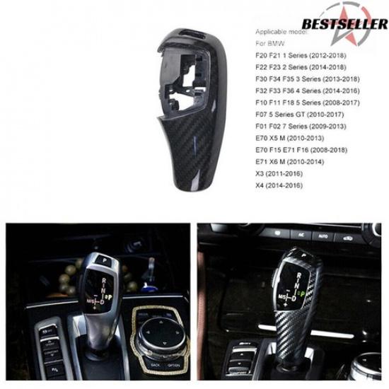 ABS&Carbon Fiber Gear Shift Knob Cover Trim  for BMW 2014-2018 F22 F23 2Series