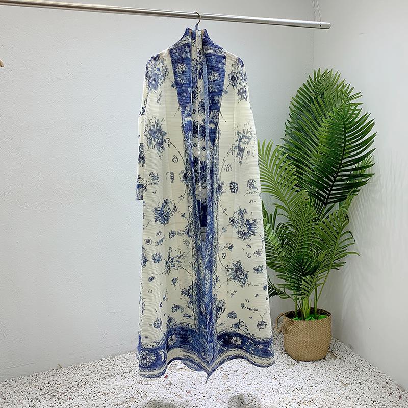 

Весна 2024 Женский белый длинный кардиган с драпировкой и поясом - Стиль богини, Большой размер One Size белый