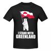 Unisex Grönland T-Shirt Vintage Rundhals Baumwoll-T-Shirt