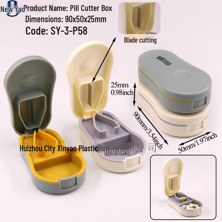 Seven-Day Pill Organizer: Morning, Noon, Night Portable Capsule Case with Large Capacity