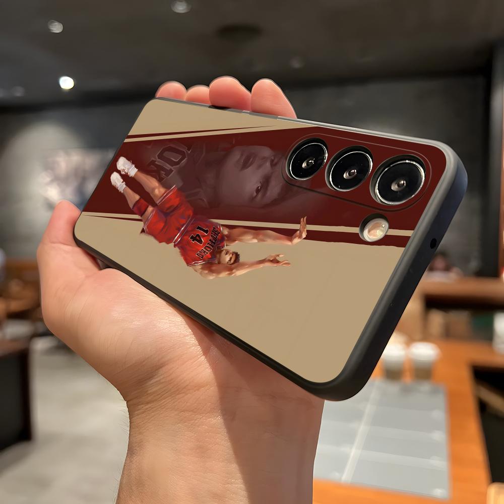 SLAM DUNK Phone Case For Samsung A56 A36 A26 A16 A15 A25 A35 A55 A14 A34 A24 A54 Black Soft Shell