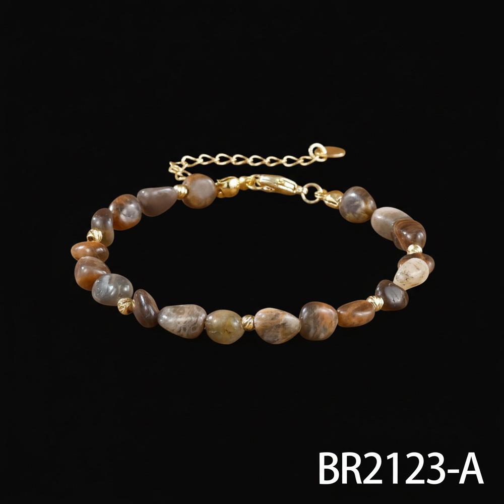 European Style Semi-Precious Stone Beaded Bracelet - Maillard Luxury Crystal