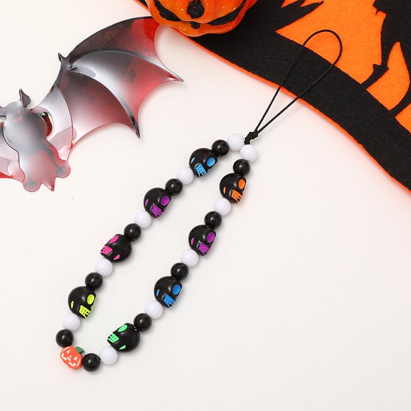 Pearl Bow Beaded Mobile Phone Lanyard Keychain Pendant Accessory