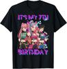 7 Years Old Birthday K Pop Kids 7th Birthday Girls K-pop T-Shirt