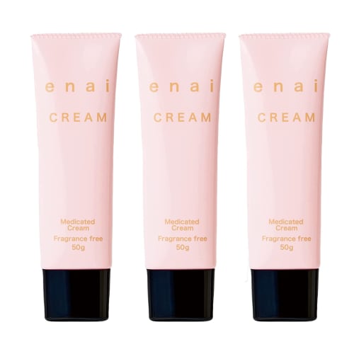 [Value 3-Pack] enai Delicate Zone Cream, Medicated Deodorant, Moisture-Resistant, Odor-Free, Additive-Free, Fragrance-Free, Made in Japan