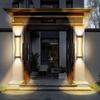 Outdoor Waterproof Courtyard Wall Lamp Garden Lamp Exterior Wall Pillar Villa Terrace Light Stainless Steel LED Porch Lighting