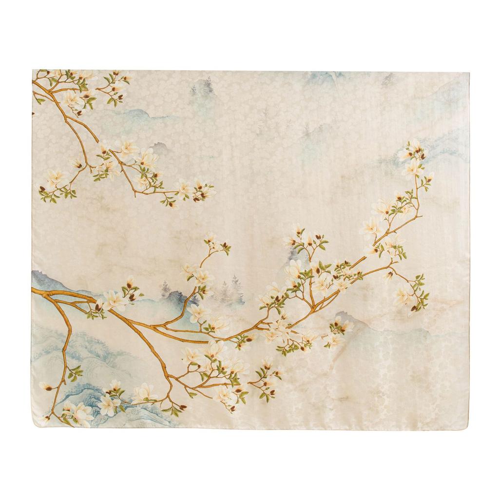Silk scarf Korean atmosphere spring and summer new printing light mulberry silk silk scarf women's versatile big shawl
