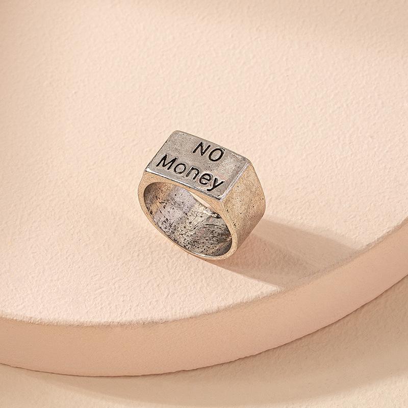 

Европейское и американское металлическое кольцо с буквой - Хип-хоп панк стиль One Size