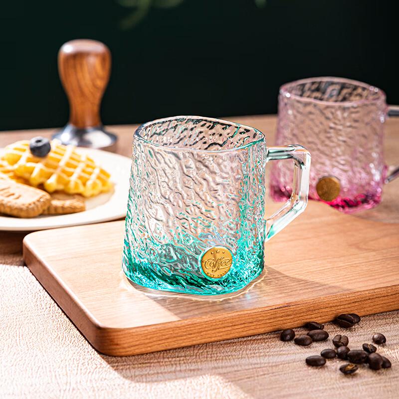 Ice Pattern Glass Drinking Cup