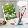 14Pcs Mini Canvas Easel Set Foldable Small Wooden Tabletop Easel Kids Painting Display Holder Art Artist Stationery Kids Gift