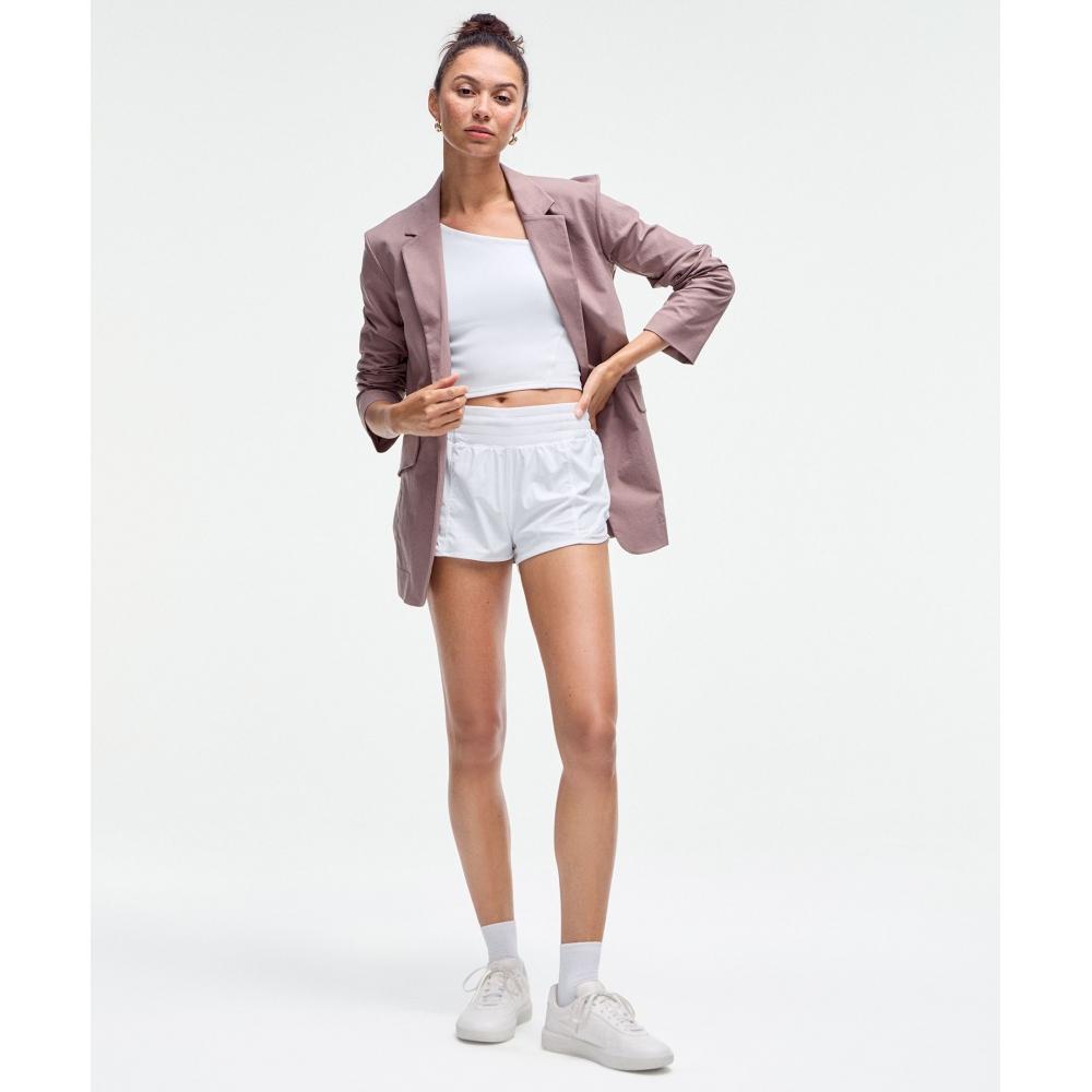 Lululemon Hotty Hot High Rise Lined Short 2.5  White