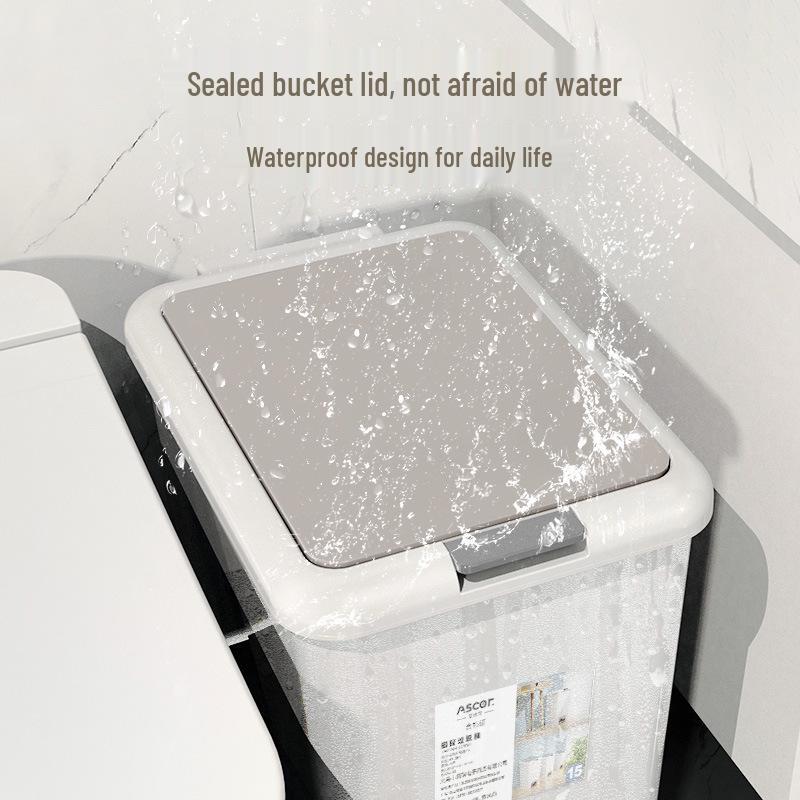 2025 Trash Can with Lid & Foot Pedal for Kitchen, Bathroom, Bedroom, Living Room, Office