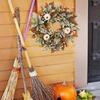 Fall Door Wreath Fall Halloween Wreath With Pumpkin Artificial Home Decor Thanksgiving Decorations For Farmhouse Holiday Harvest