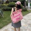 Yogodlns Canvas Women Handbags Large Tote Beach Shopping Bags Underarm Shoulder Bag For Female Casual Top-Handle Bags