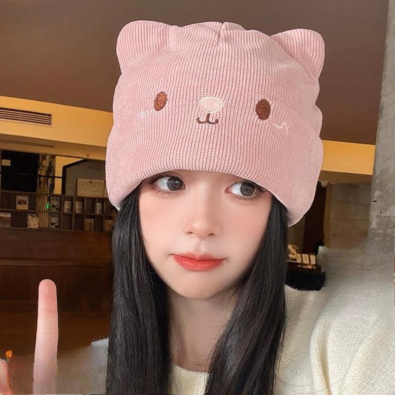 Hats for Women New Autumn and Winter Pregnant Women Postpartum Confinement Hat Cute Ladies Plus Velvet Warm Piles of Hats Cold Hat