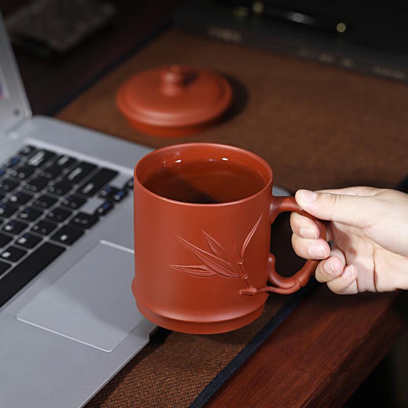 Bai Nian Li Yong Yixing Purple Clay Covered Tea Cup