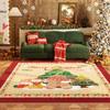 Christmas Living Room Decoration Rug Large Area Anti-slip Mat Fluffy Soft Children Rugs Cute Cartoon Bedroom Decor Plush Carpet
